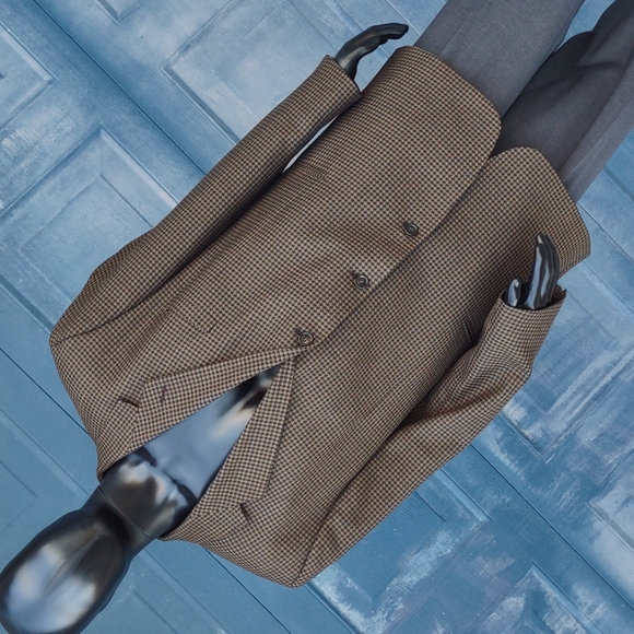 Vito Rufalo Men's Luxury Houndstooth Blazer w/Fabric by Lanificio Di Pray - Picture 11 of 17